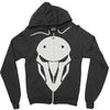minimalist reaper mask Zipper Hoodie