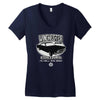 to hell and back   customs Women's V-Neck T-Shirt