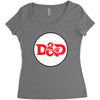 black red Women's Triblend Scoop T-shirt