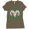 randy  the ram  robinson (2) Ladies Fitted T-Shirt