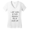 brains and stuff girls Women's V-Neck T-Shirt