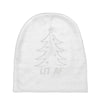 lit af christmas tree Baby Beanies