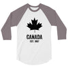 Canada Established 1867 3/4 Sleeve Shirt