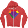 Rainbow LGBT Diamond Zipper Hoodie