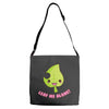 leaf me alone Adjustable Strap Totes