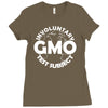 gmo test subject v2 anti gmo soy fruit vegetables Ladies Fitted T-Shirt