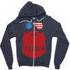 america 3 Zipper Hoodie