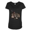 night in the forest Maternity Scoop Neck T-shirt