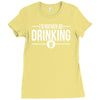 i'd rather be drinking Ladies Fitted T-Shirt