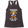 Training To Beat Goku Racerback Tank