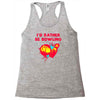 id rather be bowling Racerback Tank
