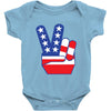 Peace Sign Hand Baby Onesie