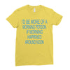 morning person Ladies Fitted T-Shirt