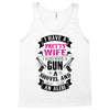 I Have a Pretty Wife I Also Have a Gun a Shovel and an Alibi Tank Top