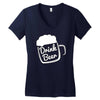 cool drink beer t shirt Women's V-Neck T-Shirt