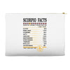 Scorpio Facts Zodiac Accessory Pouches