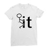 fk it funny college party Ladies Fitted T-Shirt