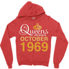 queens are born in october 1969 Zipper Hoodie