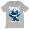 skinhead a way of life blue ideal birthday gift present. T-Shirt
