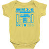 r2 d2 droid vintage star wars Baby Onesie
