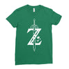 the legend of zelda - breath of the wild white logo Ladies Fitted T-Shirt