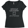 without geometry Women's Triblend Scoop T-shirt
