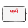 biking is dope Laptop sleeve