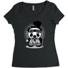 steampunk panda Women's Triblend Scoop T-shirt