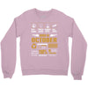 Born October Multitasking Problem Solving Tees Crewneck Sweatshirt