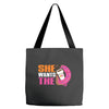 She Wants The D Dunkin Donuts Tote Bags