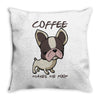 coffee makes me poop Throw Pillow