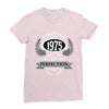 vintage quality without compromise 1975 aged to perfection Ladies Fitted T-Shirt