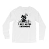 trex hates swimming Long Sleeve Shirts