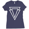 triangle Ladies Fitted T-Shirt