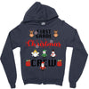 first grade christmas crew Zipper Hoodie
