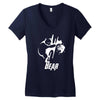 Bear Women's V-Neck T-Shirt