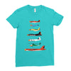 angry planes Ladies Fitted T-Shirt