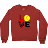 love softball Crewneck Sweatshirt