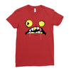 halloween face Ladies Fitted T-Shirt