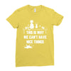 This Is Why We Can't Have Nice Things Ladies Fitted T-Shirt