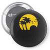beach silhouette birds sand sunset Pin-back button
