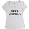 i like a chocolte Women's Triblend Scoop T-shirt