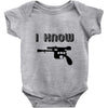 i love you and i know1 Baby Onesie