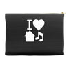 i love house music dj baseball Accessory Pouches