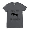 j'peux pas j'ai &eacute;quitation Ladies Fitted T-Shirt