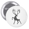 christmas deer Pin-back button