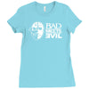 bad meets evil mask Ladies Fitted T-Shirt