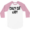 crazy cat lady 3/4 Sleeve Shirt