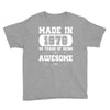 made in 1978 40 years of being awesome Youth Tee