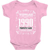 vintage made in 1990 perfectly aged a living legend Baby Bodysuit